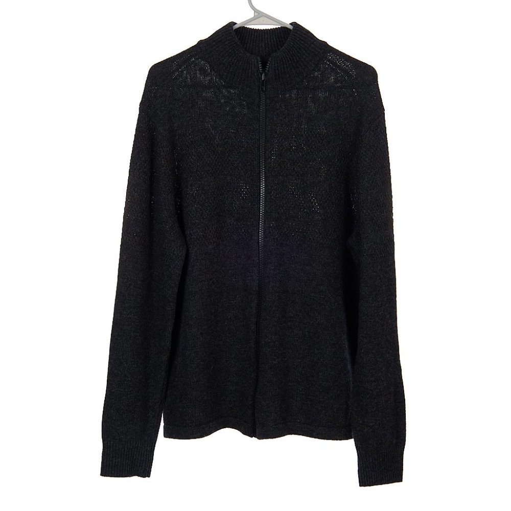 Vintage SKYR Gray Wool Acrylic Full Zip Sweater Women's Large